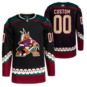 Arizona-Coyotes-Troeje-00-Tilpasset-Hjemme-Sort-2021-22-PrimeGreen-Authentic