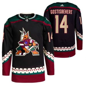 Arizona-Coyotes-Troeje-14-Shayne-Gostisbehere-Hjemme-Sort-2021-22-PrimeGreen-Authentic