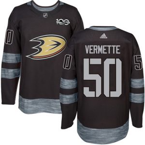 Boern-NHL-Anaheim-Ducks-Ishockey-Troeje-Antoine-Vermette-50-Sort-1917-2017-100th-Anniversary
