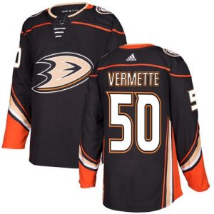 Boern-NHL-Anaheim-Ducks-Ishockey-Troeje-Antoine-Vermette-50-Sort-Authentic-Hjemme