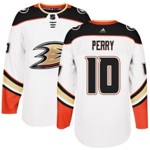 Boern-NHL-Anaheim-Ducks-Ishockey-Troeje-Corey-Perry-10-Hvid-Authentic-Ude