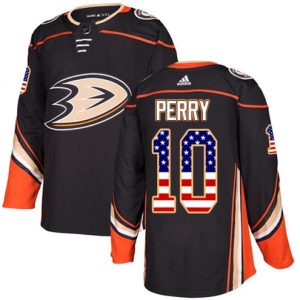 Boern-NHL-Anaheim-Ducks-Ishockey-Troeje-Corey-Perry-10-Sort-USA-Flag-Fashion