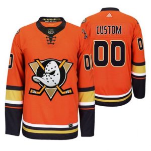 Boern-NHL-Anaheim-Ducks-Ishockey-Troeje-Custom-2019-20-Third-Orange-Alternate-Stitched
