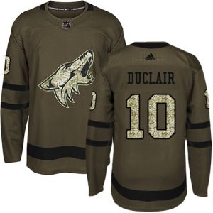 Boern-NHL-Arizona-Coyotes-Ishockey-Troeje-Anthony-Duclair-10-Authentic-Groen-Salute-to-Service