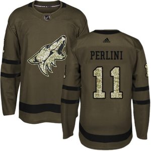 Boern-NHL-Arizona-Coyotes-Ishockey-Troeje-Brendan-Perlini-11-Authentic-Groen-Salute-to-Service