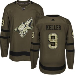 Boern-NHL-Arizona-Coyotes-Ishockey-Troeje-Clayton-Keller-9-Authentic-Groen-Salute-to-Service