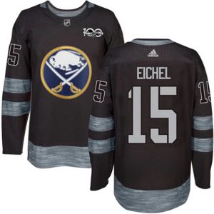 Boern-NHL-Buffalo-Sabres-Ishockey-Troeje-Jack-Eichel-15-1917-2017-100th-Anniversary-Sort-Authentic