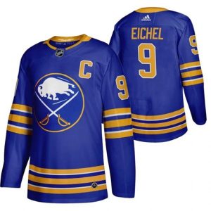 Boern-NHL-Buffalo-Sabres-Ishockey-Troeje-Jack-Eichel-9-2020-21-Royal-Authentic