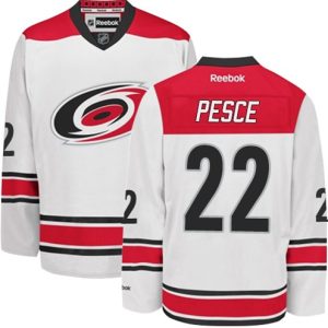Boern-NHL-Carolina-Hurricanes-Ishockey-Troeje-Brett-Pesce-22-Reebok-Hvid-Ude