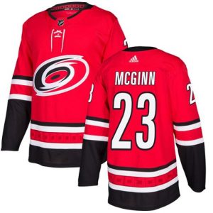 Boern-NHL-Carolina-Hurricanes-Ishockey-Troeje-Brock-McGinn-23-Authentic-Roed-Hjemme