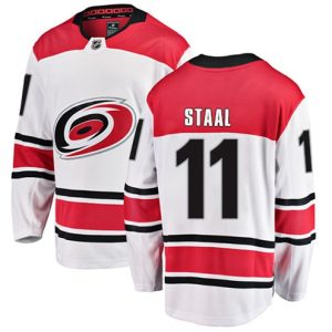 Boern-NHL-Carolina-Hurricanes-Ishockey-Troeje-Jordan-Staal-11-Breakaway-Hvid-Fanatics-Branded-Ude