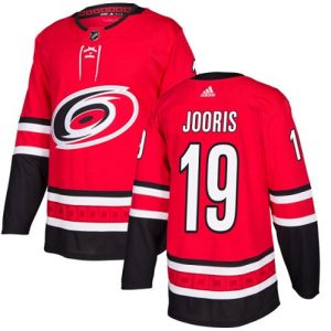 Boern-NHL-Carolina-Hurricanes-Ishockey-Troeje-Josh-Jooris-19-Authentic-Roed-Hjemme
