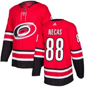 Boern-NHL-Carolina-Hurricanes-Ishockey-Troeje-Martin-Necas-88-Authentic-Roed-Hjemme