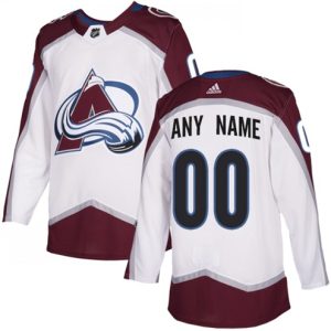 Boern-NHL-Colorado-Avalanche-Ishockey-Troeje-Customized-Ude-Hvid-Authentic