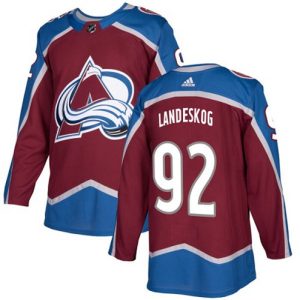 Boern-NHL-Colorado-Avalanche-Ishockey-Troeje-Gabriel-Landeskog-92-Authentic-Burgundy-Roed-Hjemme