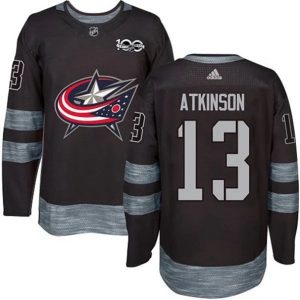 Boern-NHL-Columbus-Blue-Jackets-Ishockey-Troeje-Cam-Atkinson-13-1917-2017-100th-Anniversary-Sort-Authentic