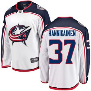 Boern-NHL-Columbus-Blue-Jackets-Ishockey-Troeje-Markus-Hannikainen-37-Breakaway-Hvid-Fanatics-Branded-Ude