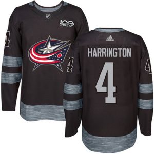 Boern-NHL-Columbus-Blue-Jackets-Ishockey-Troeje-Scott-Harrington-4-Authentic-Sort-1917-2017-100th-Anniversary