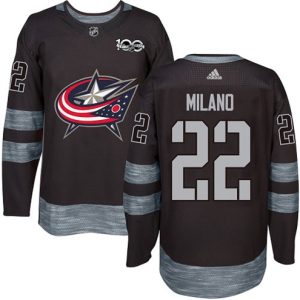 Boern-NHL-Columbus-Blue-Jackets-Ishockey-Troeje-Sonny-Milano-22-Authentic-Sort-1917-2017-100th-Anniversary