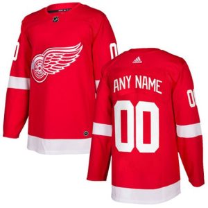Boern-NHL-Detroit-Red-Wings-Ishockey-Troeje-Customized-Hjemme-Roed-Authentic
