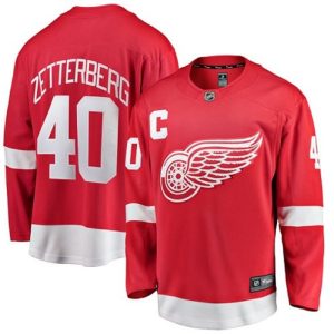 Boern-NHL-Detroit-Red-Wings-Ishockey-Troeje-Henrik-Zetterberg-40-Breakaway-Roed-Fanatics-Branded-Hjemme