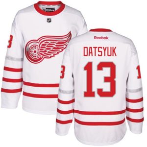 Boern-NHL-Detroit-Red-Wings-Ishockey-Troeje-Pavel-Datsyuk-13-Reebok-Hvid-2017-Centennial-Classic