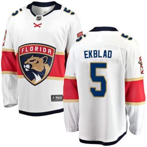 Boern-NHL-Florida-Panthers-Ishockey-Troeje-Aaron-Ekblad-5-Breakaway-Hvid-Fanatics-Branded-Ude