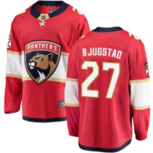 Boern-NHL-Florida-Panthers-Ishockey-Troeje-Nick-Bjugstad-27-Breakaway-Roed-Fanatics-Branded-Hjemme