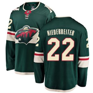 Boern-NHL-Minnesota-Wild-Ishockey-Troeje-Nino-Niederreiter-22-Breakaway-Groen-Fanatics-Branded-Hjemme