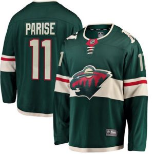 Boern-NHL-Minnesota-Wild-Ishockey-Troeje-Zach-Parise-11-Breakaway-Groen-Fanatics-Branded-Hjemme