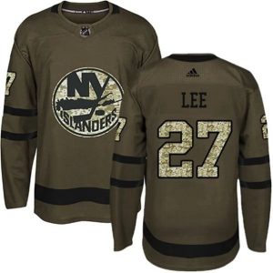 Boern-NHL-NHL-New-York-Islanders-Ishockey-Troeje-Anders-Lee-27-Camo-Groen-Authentic
