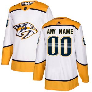 Boern-NHL-Nashville-Predators-Ishockey-Troeje-Customized-Ude-Hvid-Authentic