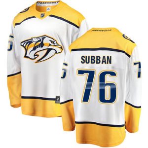 Boern-NHL-Nashville-Predators-Ishockey-Troeje-P.K-Subban-76-Breakaway-Hvid-Fanatics-Branded-Ude