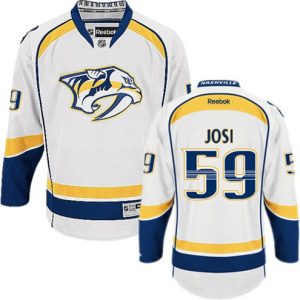 Boern-NHL-Nashville-Predators-Ishockey-Troeje-Roman-Josi-59-Reebok-Hvid-Ude