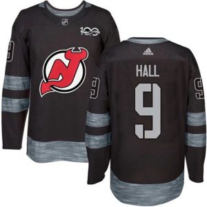 Boern-NHL-New-Jersey-Devils-Ishockey-Troeje-Taylor-Hall-9-1917-2017-100th-Anniversary-Sort-Authentic