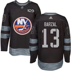 Boern-NHL-New-York-Islanders-Ishockey-Troeje-Mathew-Barzal-13-1917-2017-100th-Anniversary-Sort-Authentic