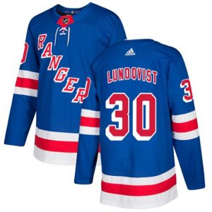 Boern-NHL-New-York-Rangers-Ishockey-Troeje-Henrik-Lundqvist-30-Authentic-Royal-Blaa-Hjemme