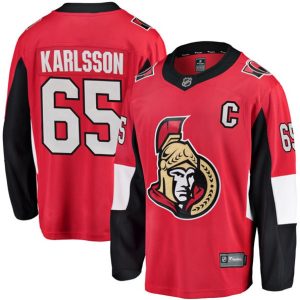 Boern-NHL-Ottawa-Senators-Ishockey-Troeje-Erik-Karlsson-65-Breakaway-Roed-Fanatics-Branded-Hjemme