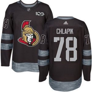 Boern-NHL-Ottawa-Senators-Ishockey-Troeje-Filip-Chlapik-78-Authentic-Sort-1917-2017-100th-Anniversary