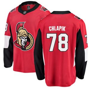 Boern-NHL-Ottawa-Senators-Ishockey-Troeje-Filip-Chlapik-78-Breakaway-Roed-Fanatics-Branded-Hjemme
