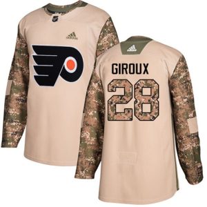 Boern-NHL-Philadelphia-Flyers-Ishockey-Troeje-Claude-Giroux-28-Authentic-Camo-Veterans-Day-Practice