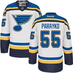 Boern-NHL-St.-Louis-Blues-Ishockey-Troeje-Colton-Parayko-55-Reebok-Hvid