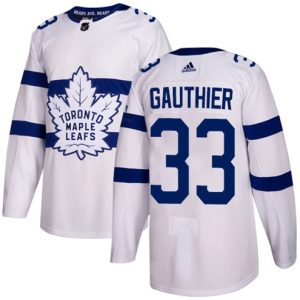 Boern-NHL-Toronto-Maple-Leafs-Ishockey-Troeje-Frederik-Gauthier-33-Authentic-Hvid-2018-Stadium-Series
