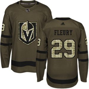 Boern-NHL-Vegas-Golden-Knights-Ishockey-Troeje-Marc-Andre-Fleury-29-Authentic-Groen-Salute-to-Service