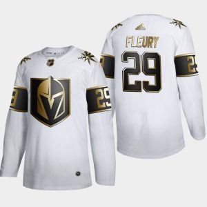 Boern-NHL-Vegas-Golden-Knights-Ishockey-Troeje-Marc-Andre-Fleury-29-Golden-Edition-Hvid-Authentic