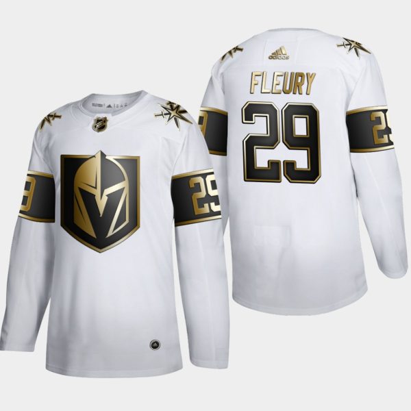 Boern-NHL-Vegas-Golden-Knights-Ishockey-Troeje-Marc-Andre-Fleury-29-Golden-Edition-Hvid-Authentic