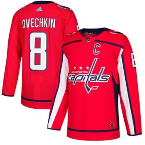 Boern-NHL-Washington-Capitals-Ishockey-Troeje-Alex-Ovechkin-8-Authentic-Roed-Hjemme