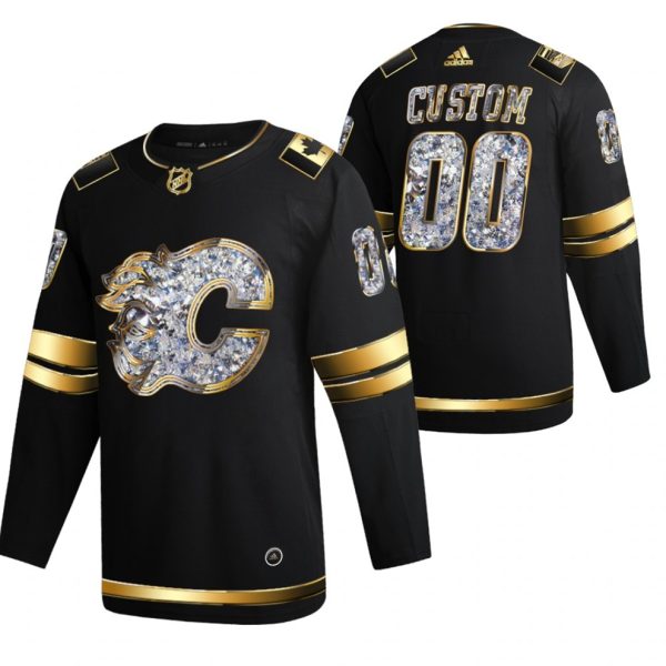 Calgary-Flames-Tilpasset-Troeje-2022-Stanley-Cup-Playoffs-Diamond-Edition-Sort