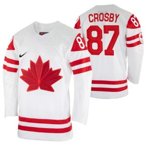 Canada-Sidney-Crosby-87-2022-Beijing-Winter-Olympic-Hvid-Hjemme