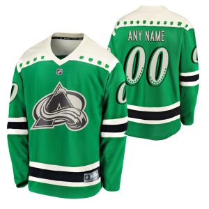 Colorado-Avalanche-Tilpasset-Troeje-2021-St-Patricks-Day-Groen-Breakaway-Men